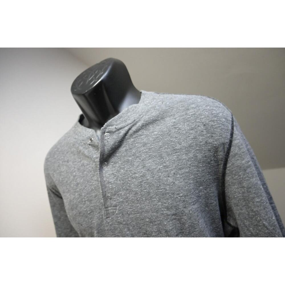 REI Henley Athetic Shirt Hiking Camping Fitted Long Sleeve Gray Mens Size 2XL